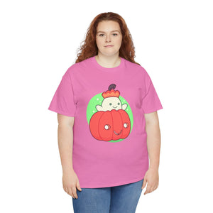 Pumpkin Ghost Unisex Heavy Cotton Tee