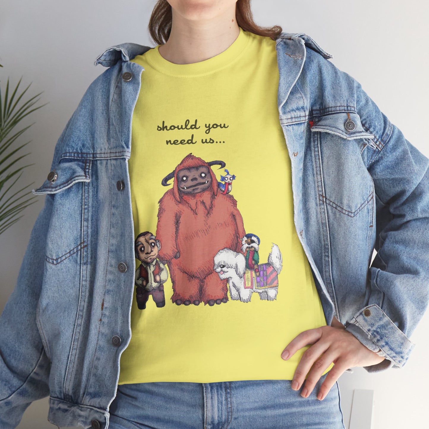 Should You Need Us Unisex Heavy Cotton Tee