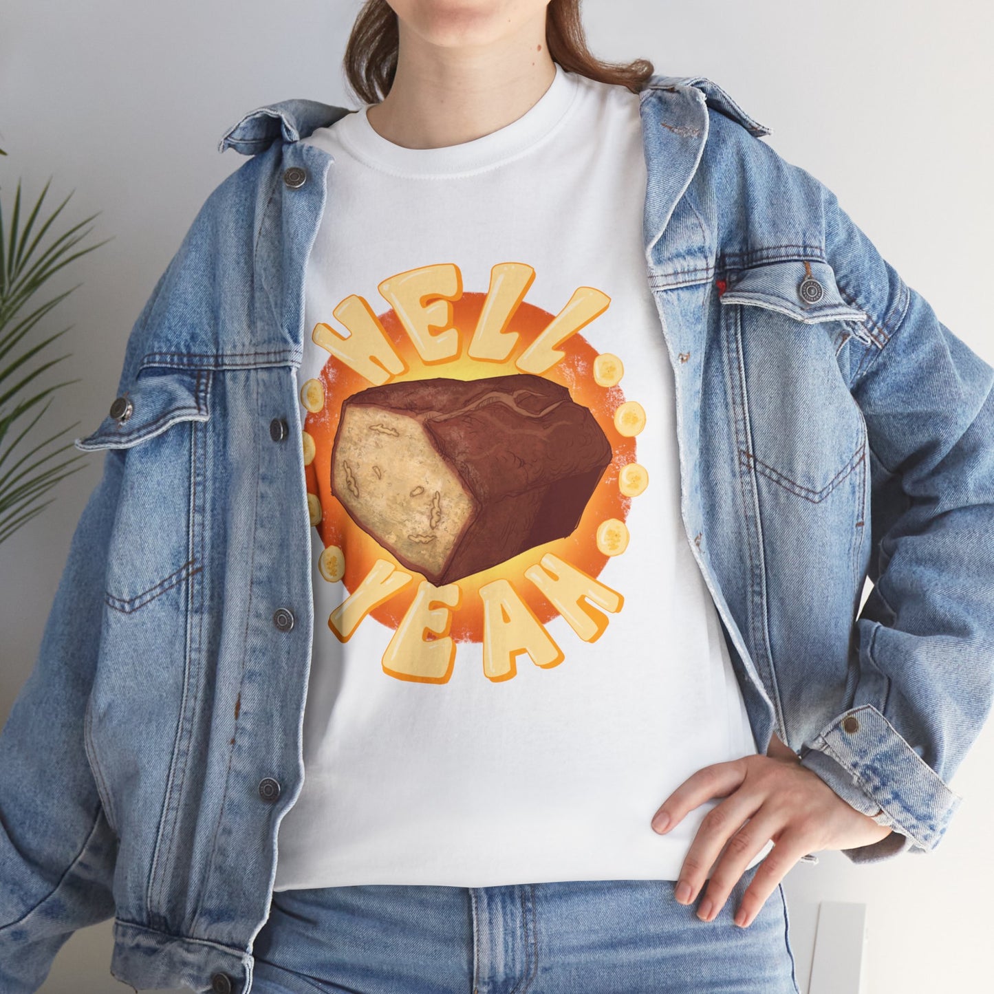 Banana Bread At Work Unisex Heavy Cotton Tee