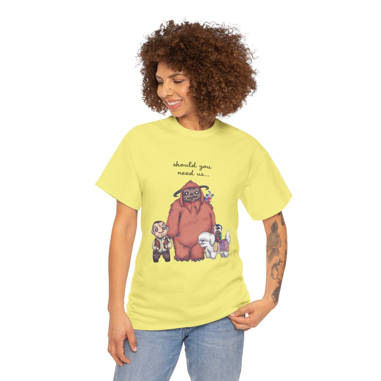 Should You Need Us Unisex Heavy Cotton Tee