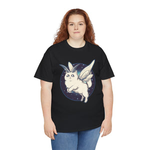 Moth Kitty Unisex Heavy Cotton Tee