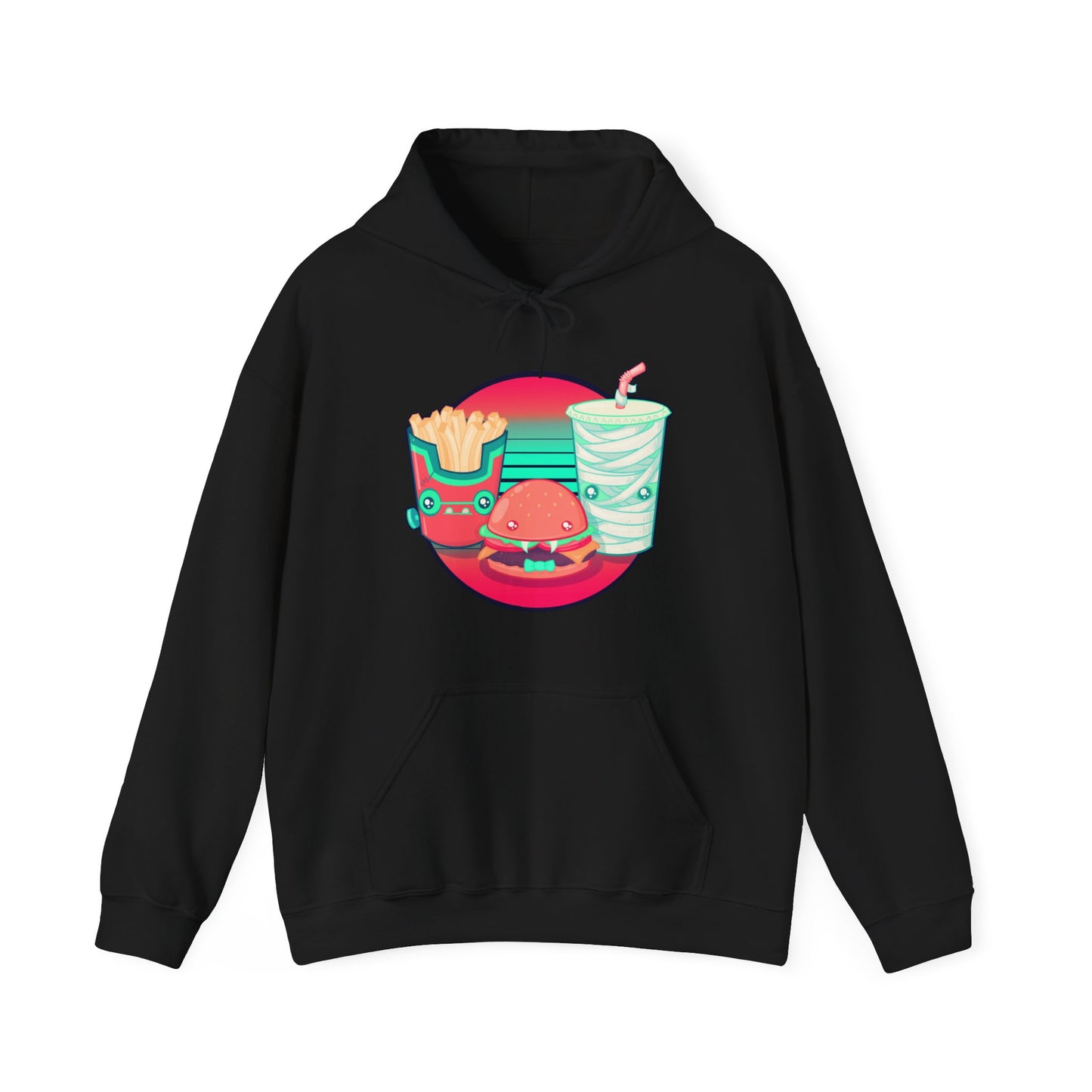 Spooky Fast Food Unisex Heavy Blend Hooded Sweatshirt