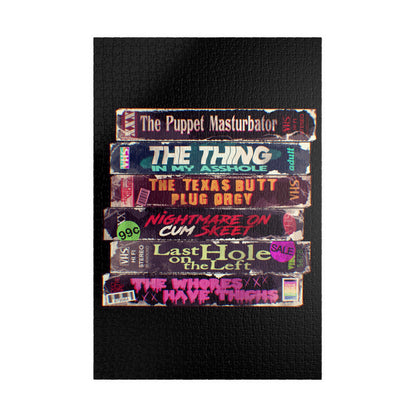 Adult Horror VHS Puzzle (110, 252, 500, 1014-piece)