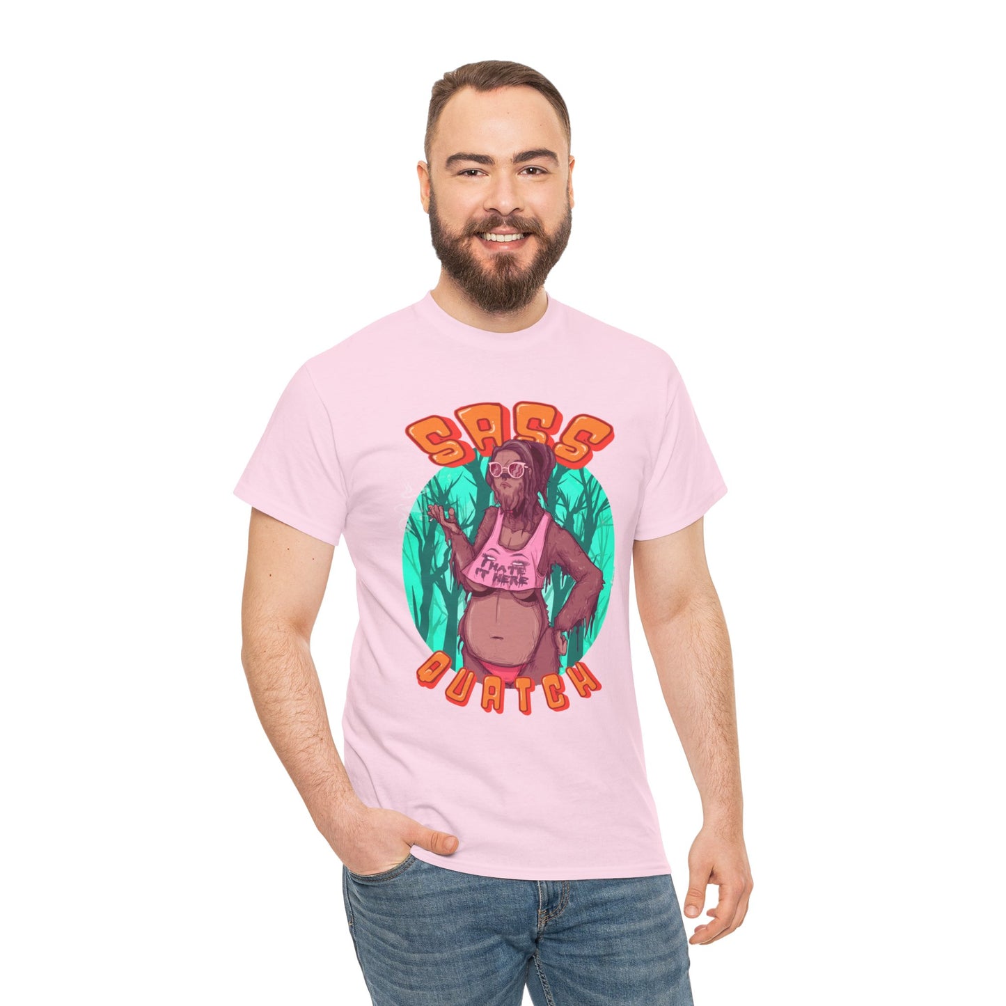 Sass Quatch Unisex Heavy Cotton Tee