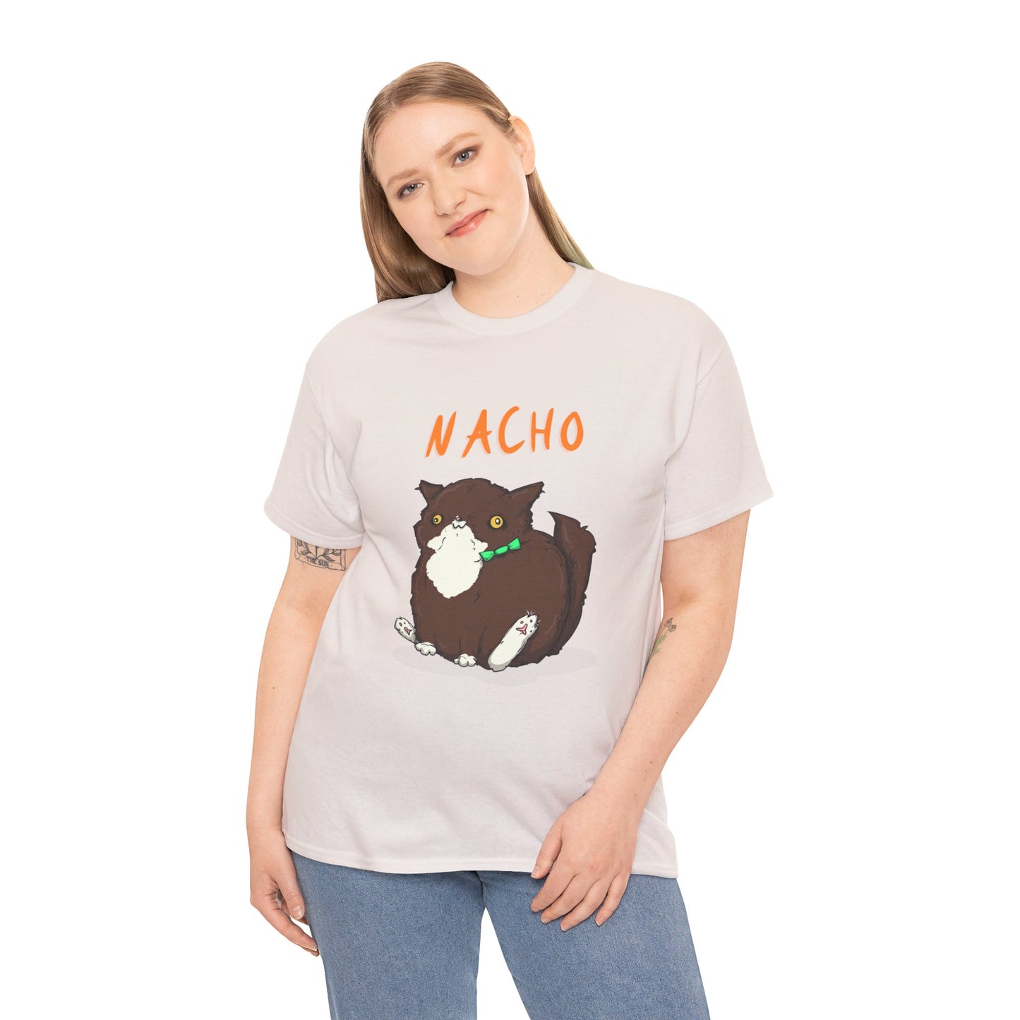 Nacho The Cat Unisex Heavy Cotton Tee