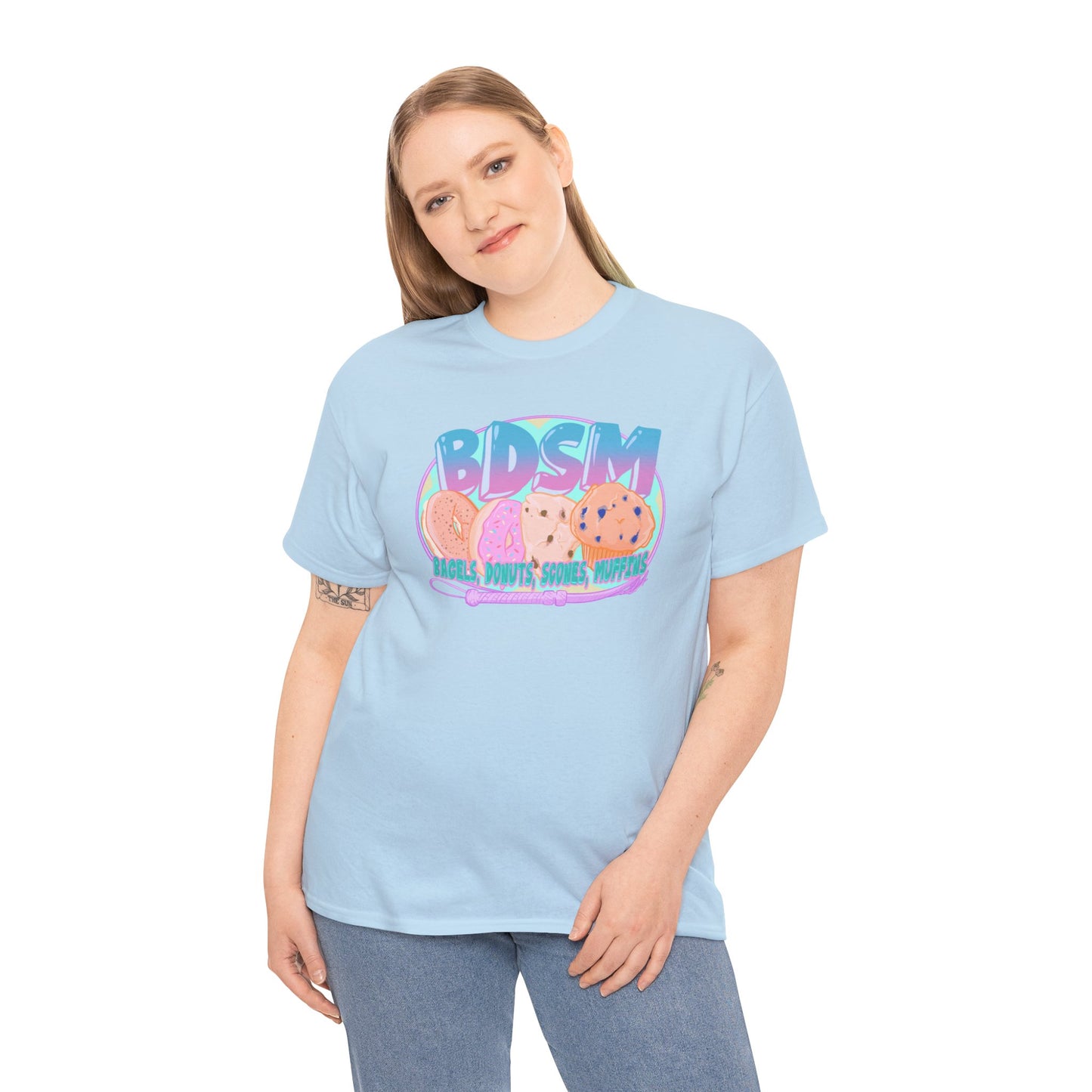 Bagels Donuts Scones Muffins Unisex Heavy Cotton Tee