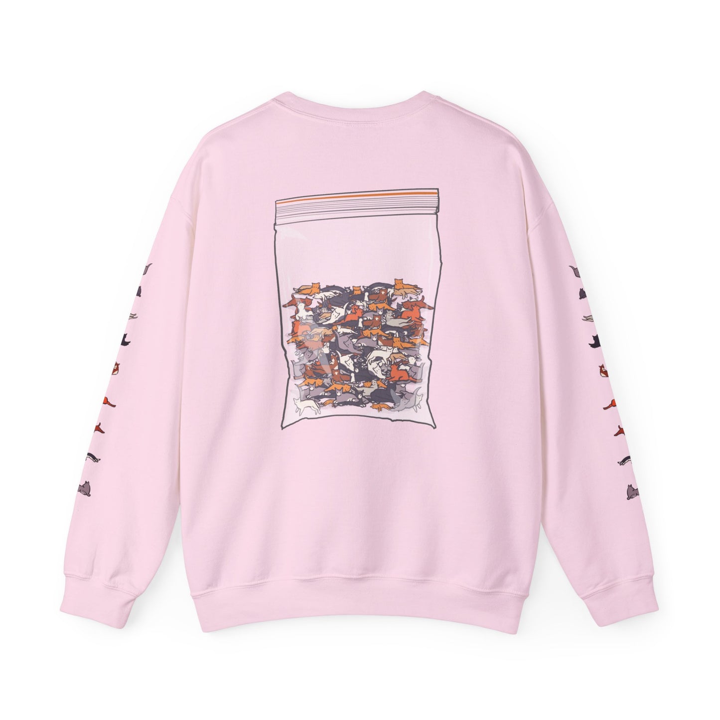 Serotonin Front + Back +Sleeve Print Unisex Heavy Blend Crewneck Sweatshirt