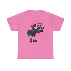 Open Up This Pit Rooster Unisex Heavy Cotton Tee