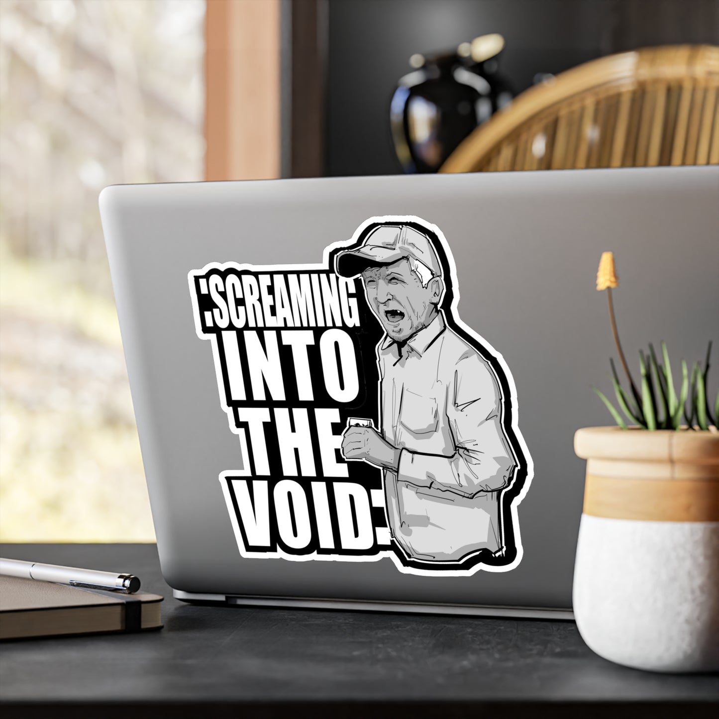 Screaming Into The Void Kiss-Cut Vinyl Decal