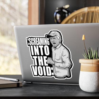 Screaming Into The Void Kiss-Cut Vinyl Decal