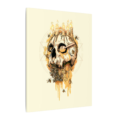 Elemental Skull Honeycore Matte Canvas Stretched