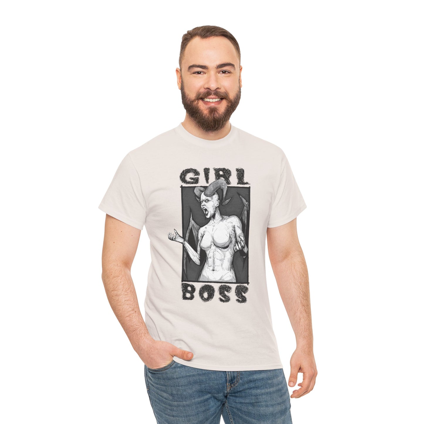 Girl Boss Unisex Heavy Cotton Tee