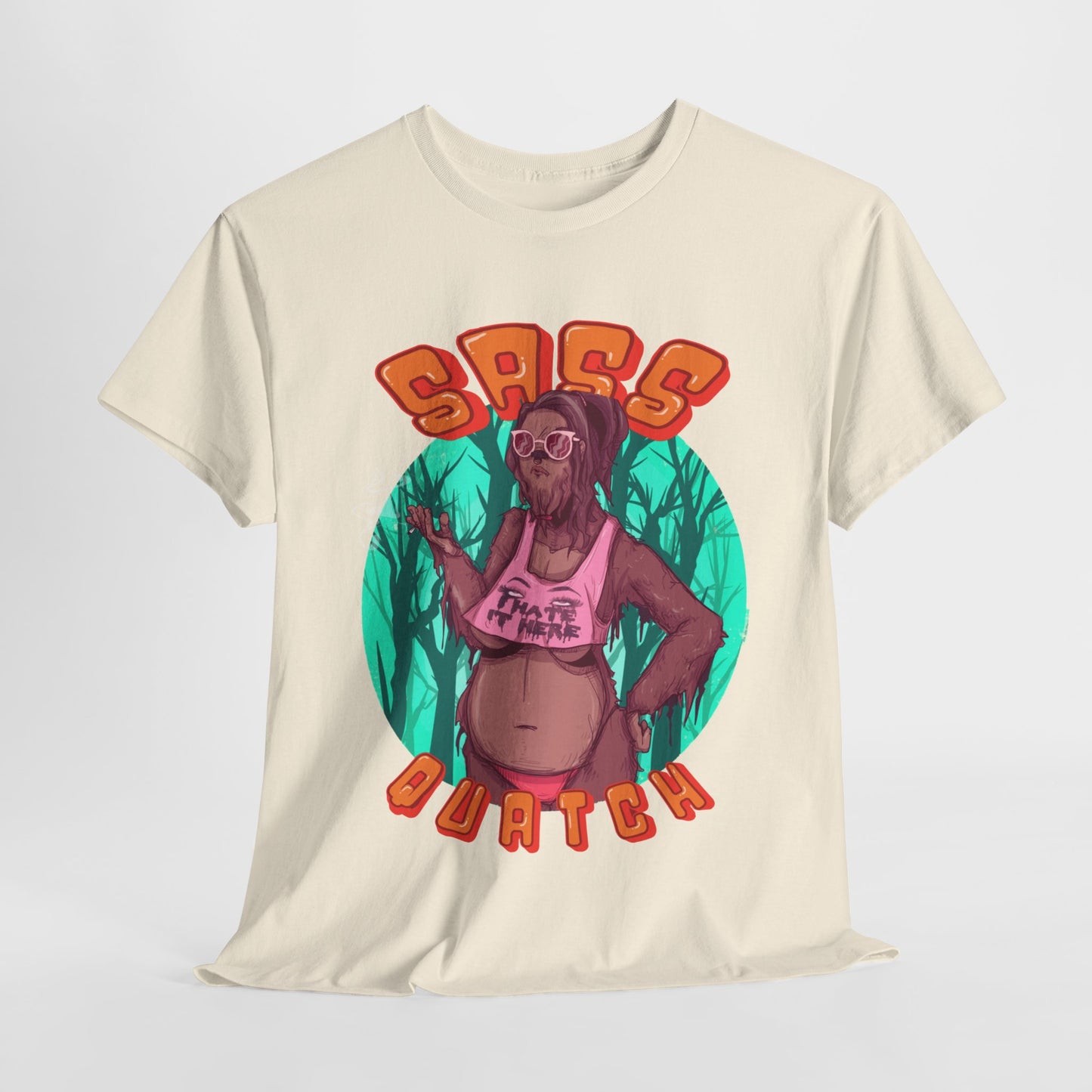 Sass Quatch Unisex Heavy Cotton Tee