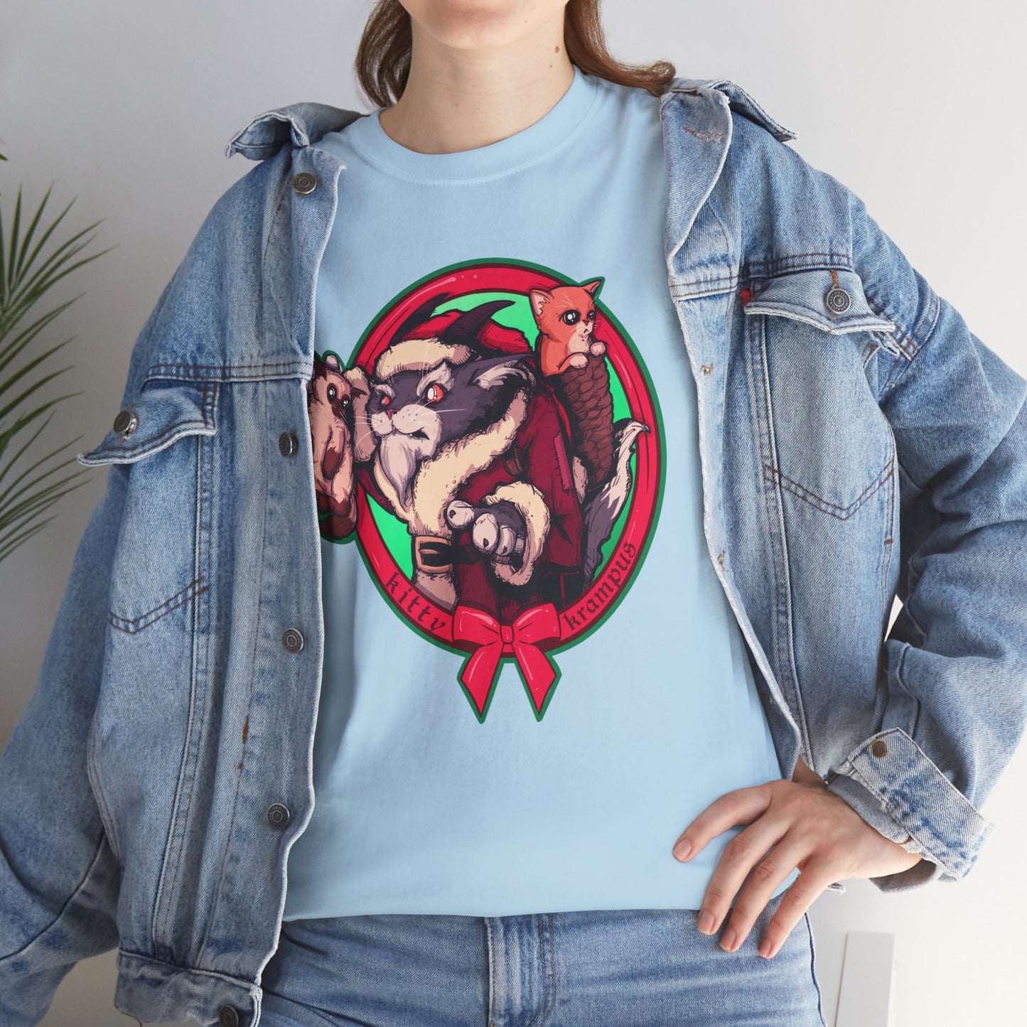 Kitty Krampus Unisex Heavy Cotton Tee