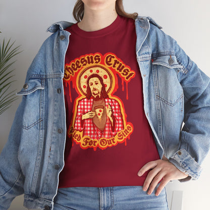 Cheesus Crust Unisex Heavy Cotton Tee