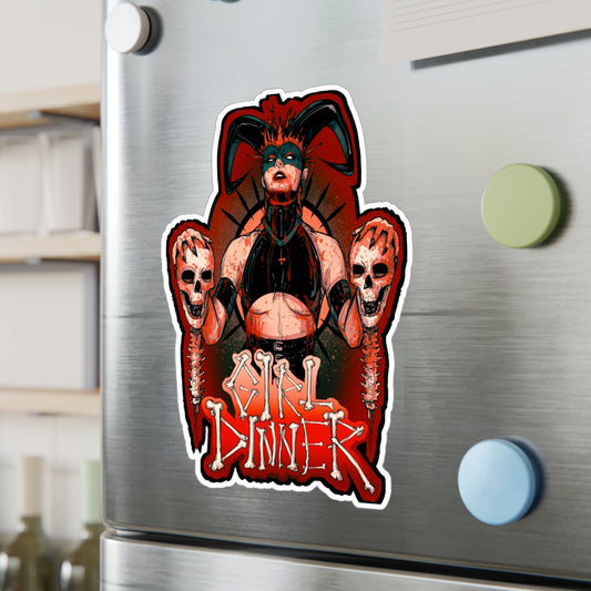 Girl Dinner Kiss-Cut Vinyl Decal