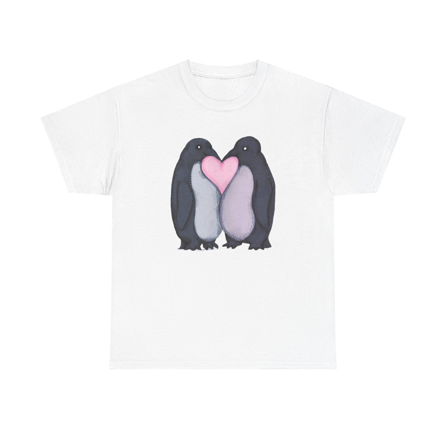 Penguin Kiss Unisex Heavy Cotton Tee