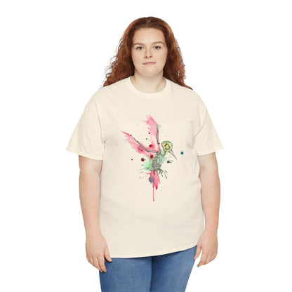 Watercolor Hummingbird Unisex Heavy Cotton Tee