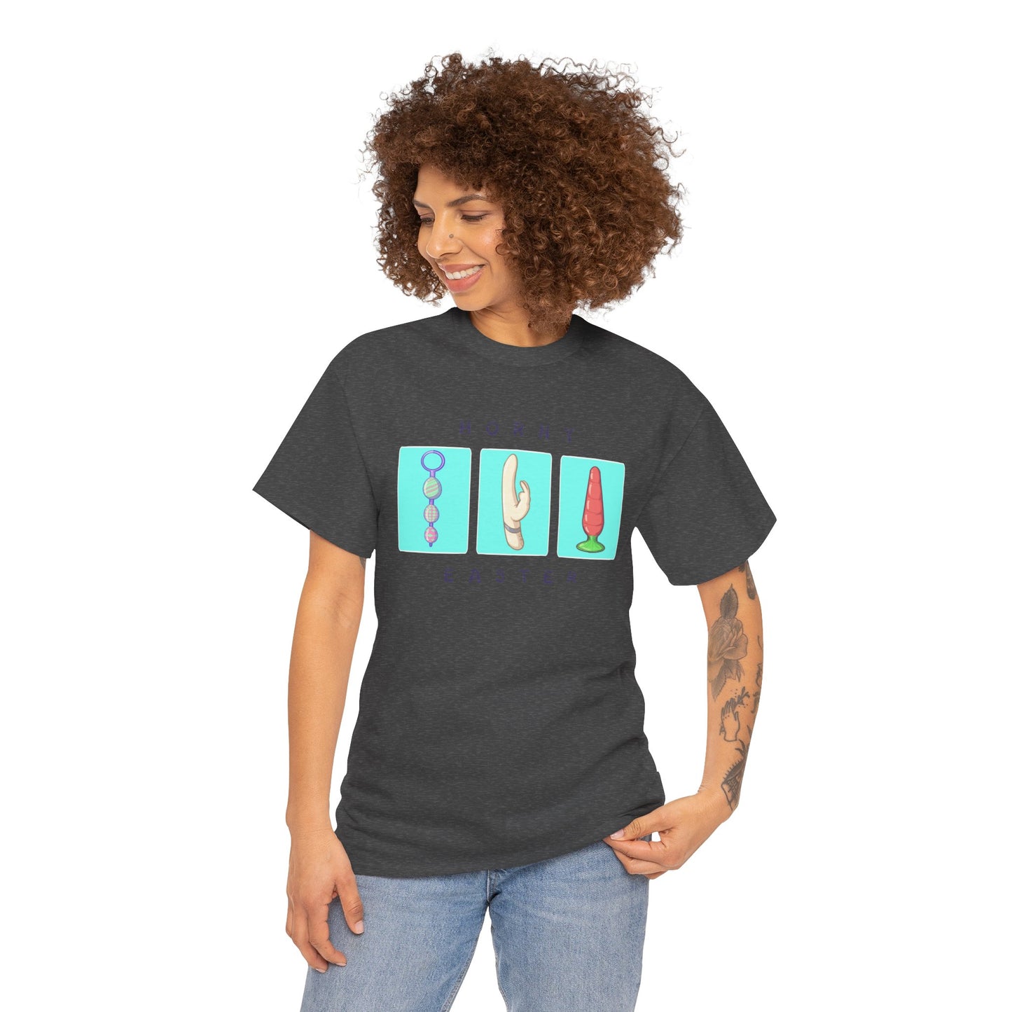 Horny Easter Unisex Heavy Cotton Tee