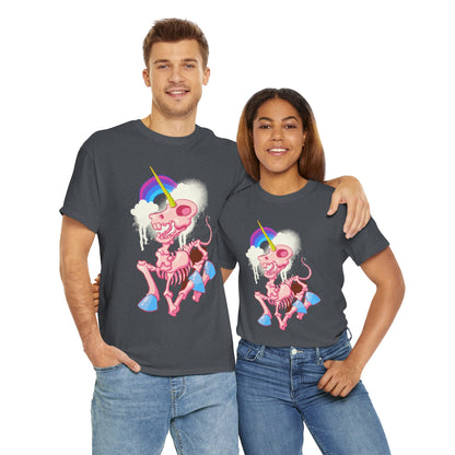 Unicorn Skeleton 2 Unisex Heavy Cotton Tee