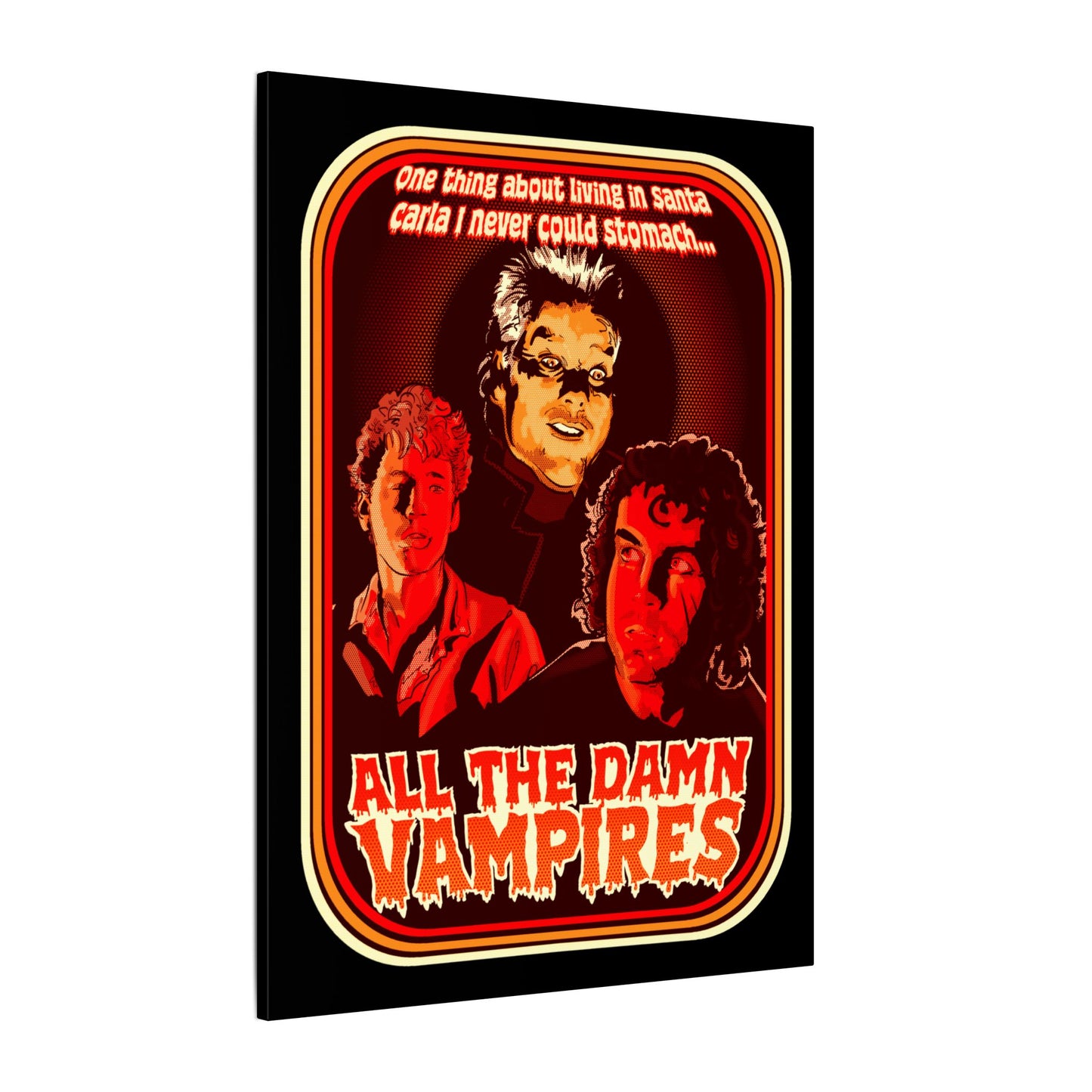 All The Damn Vampires Matte Canvas Stretched