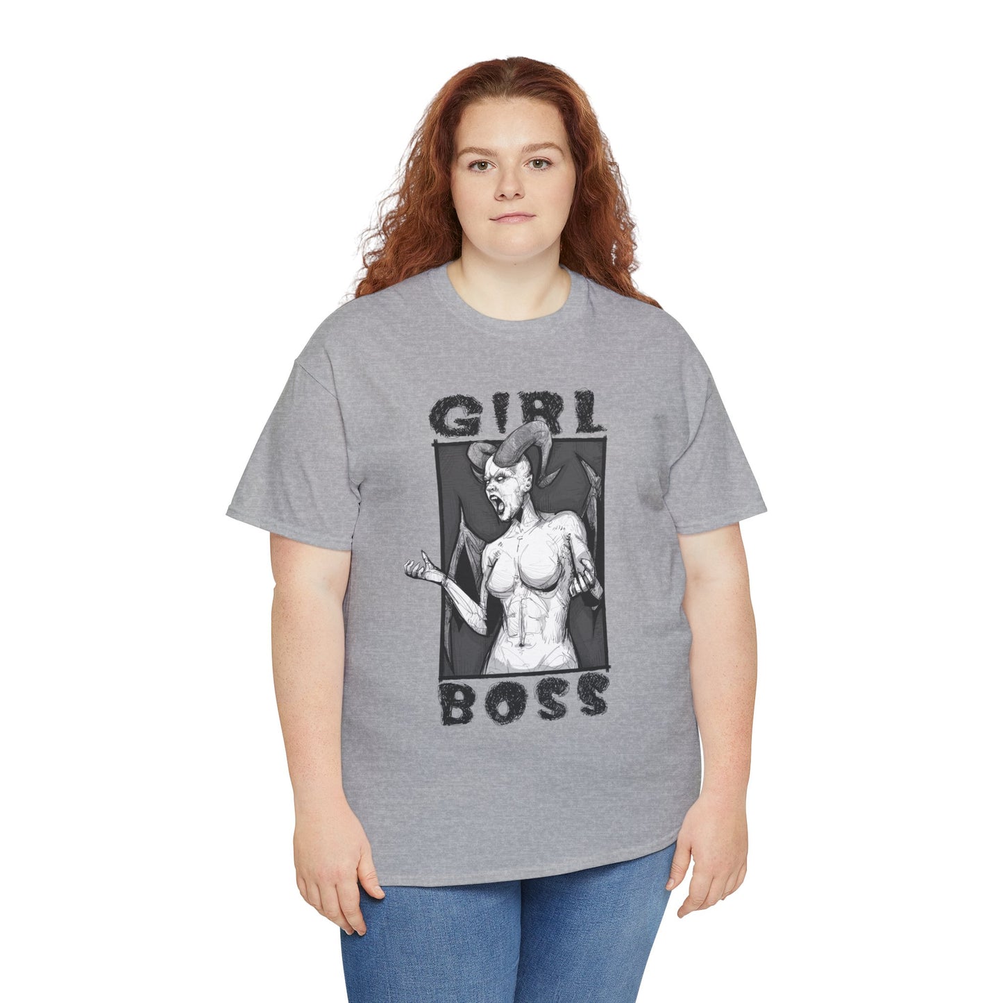 Girl Boss Unisex Heavy Cotton Tee