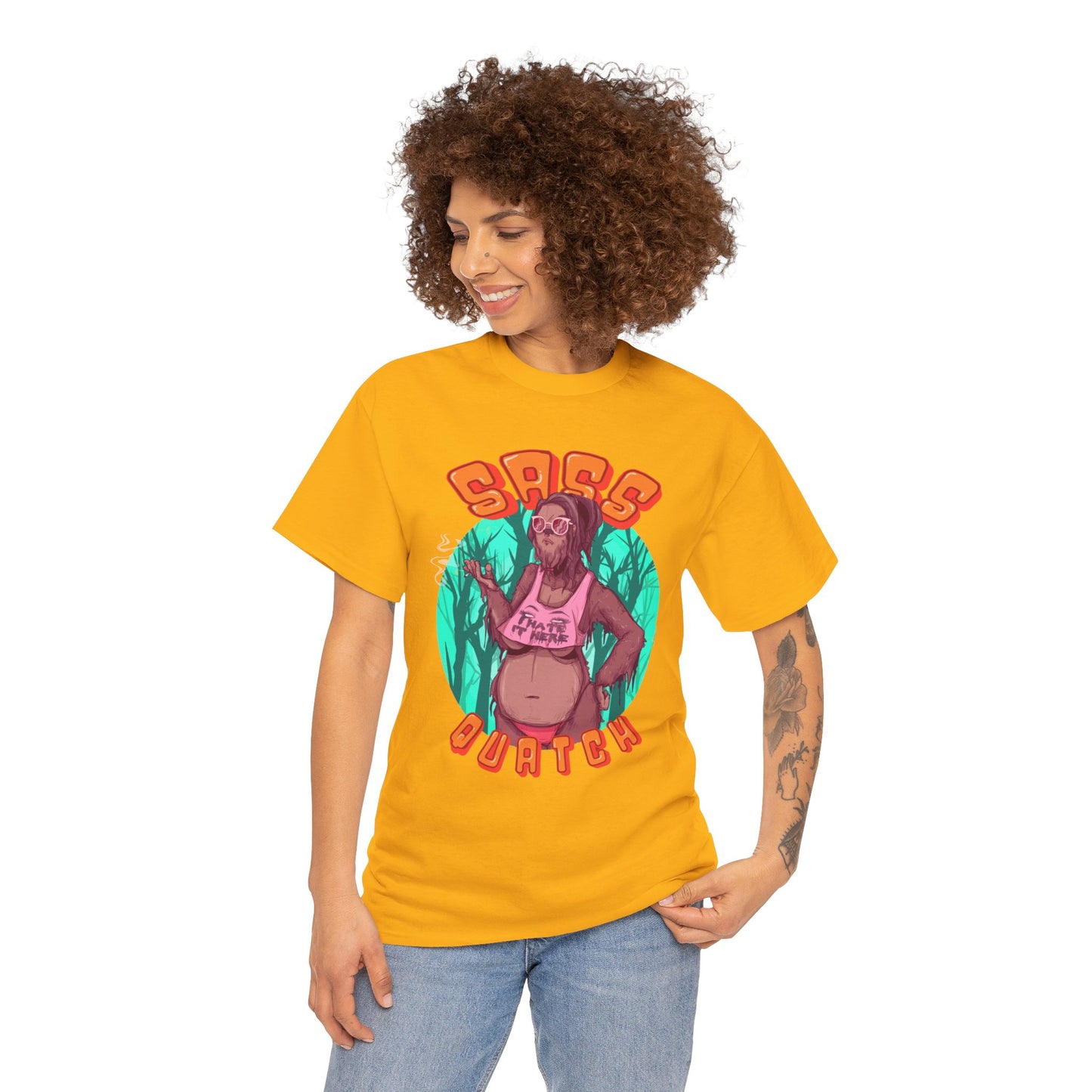 Sass Quatch Unisex Heavy Cotton Tee