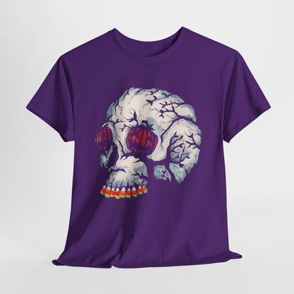 Halloween Skull Unisex Heavy Cotton Tee