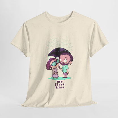 My First Kiss Unisex Heavy Cotton Tee