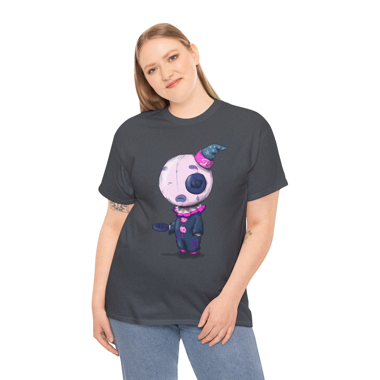 Buttons The Clown Unisex Heavy Cotton Tee