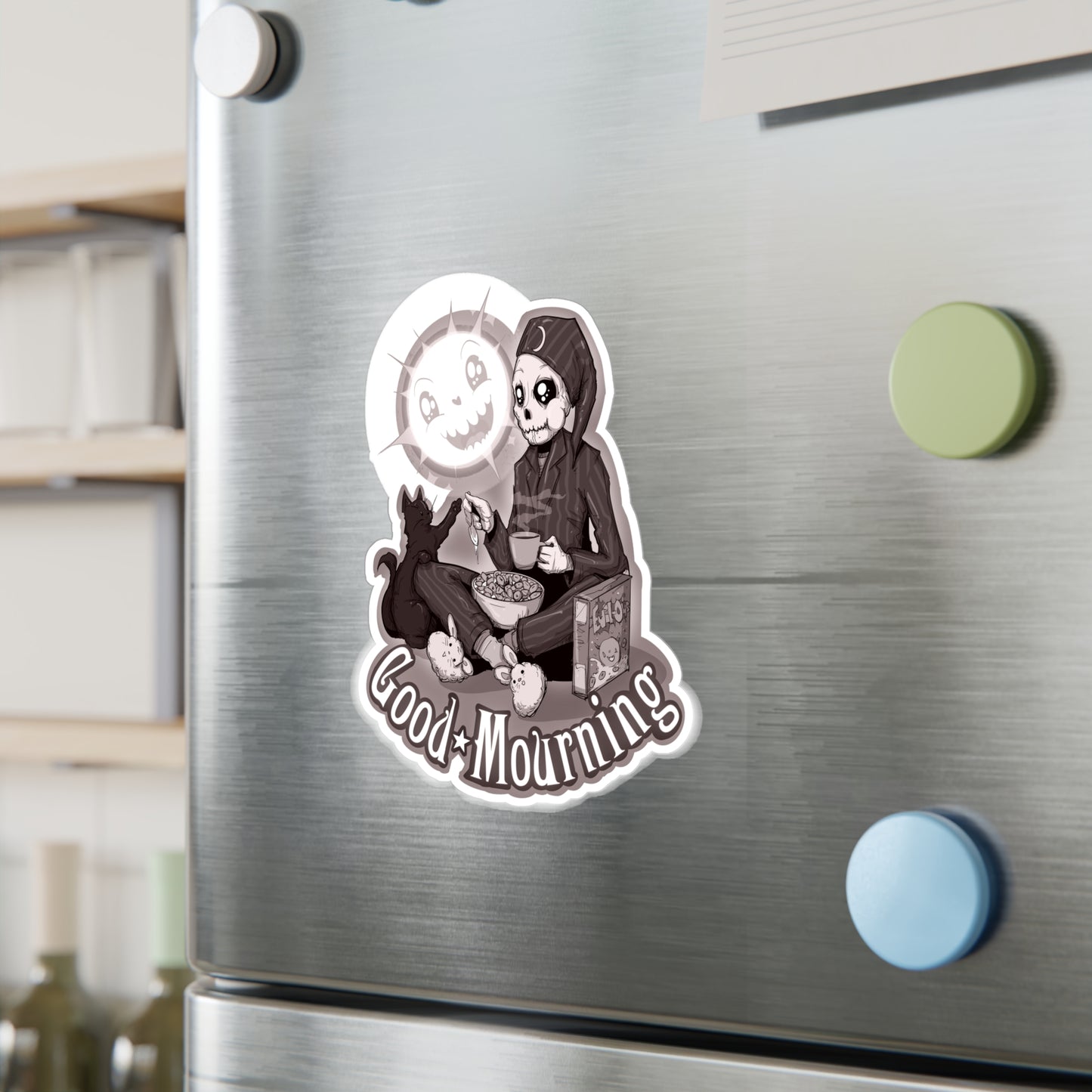 Good Mourning Kiss-Cut Vinyl Decal