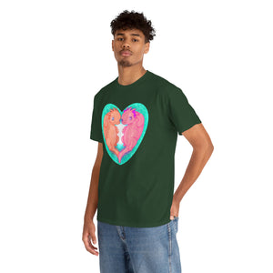 Axolotls In Love Unisex Heavy Cotton Tee