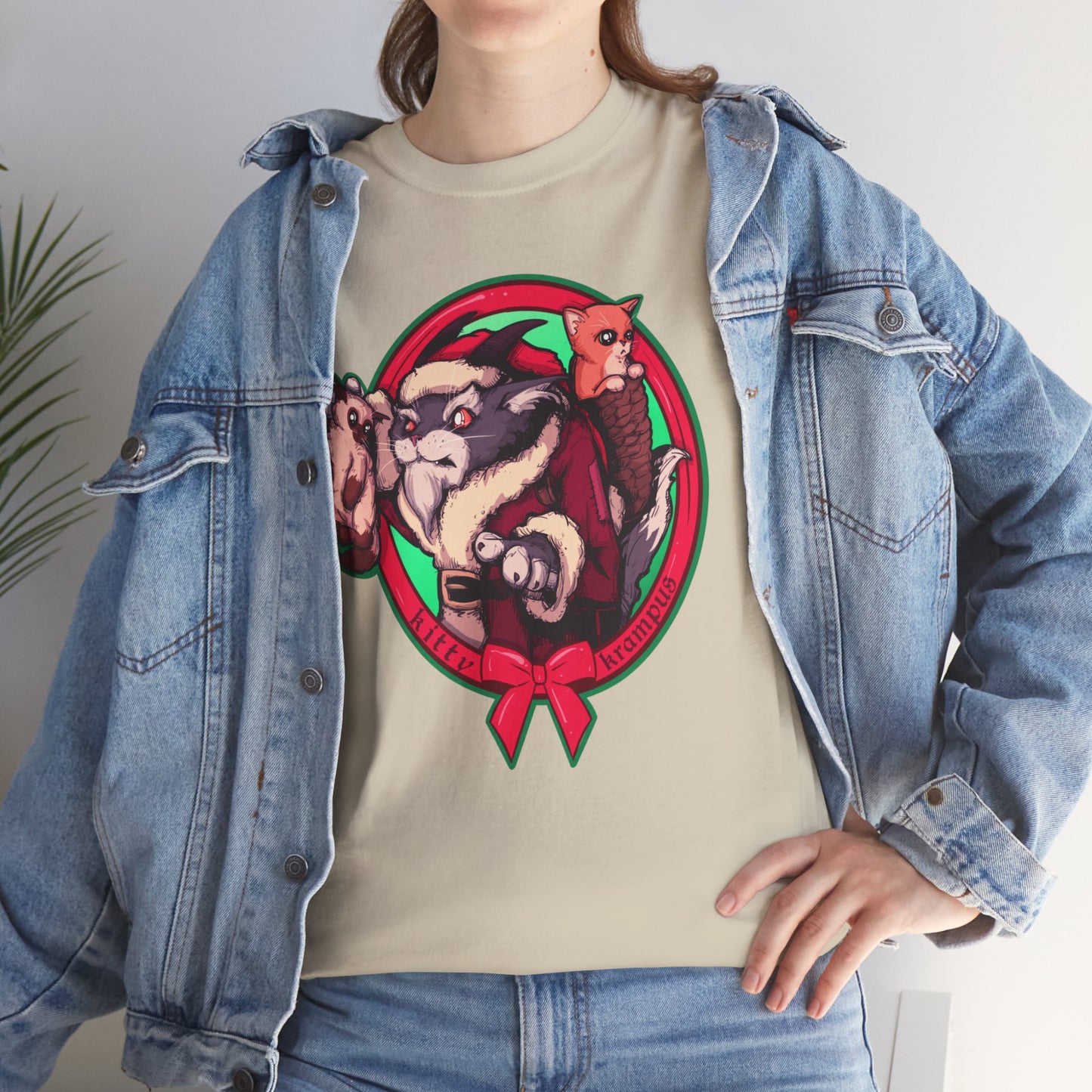 Kitty Krampus Unisex Heavy Cotton Tee