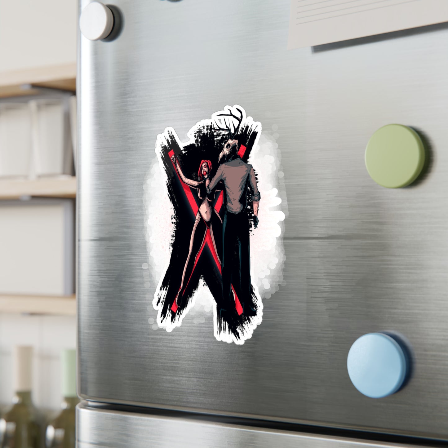 Deer Daddy Series 11: The Cross Kiss-Cut Vinyl Decal