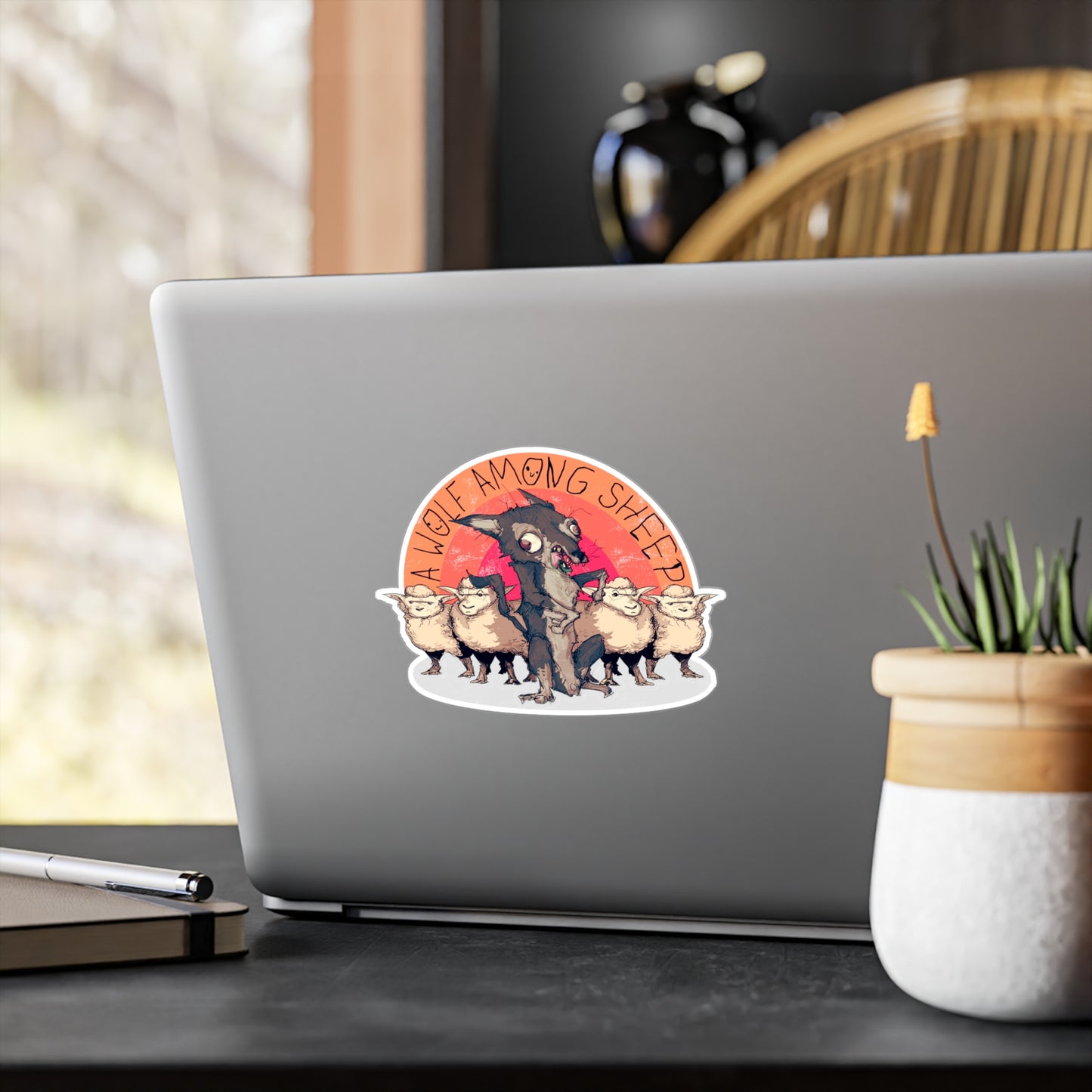 A Wolf Among Sheep Kiss-Cut Vinyl Decal