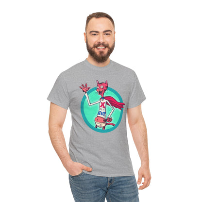 X-Ray Cat Unisex Heavy Cotton Tee