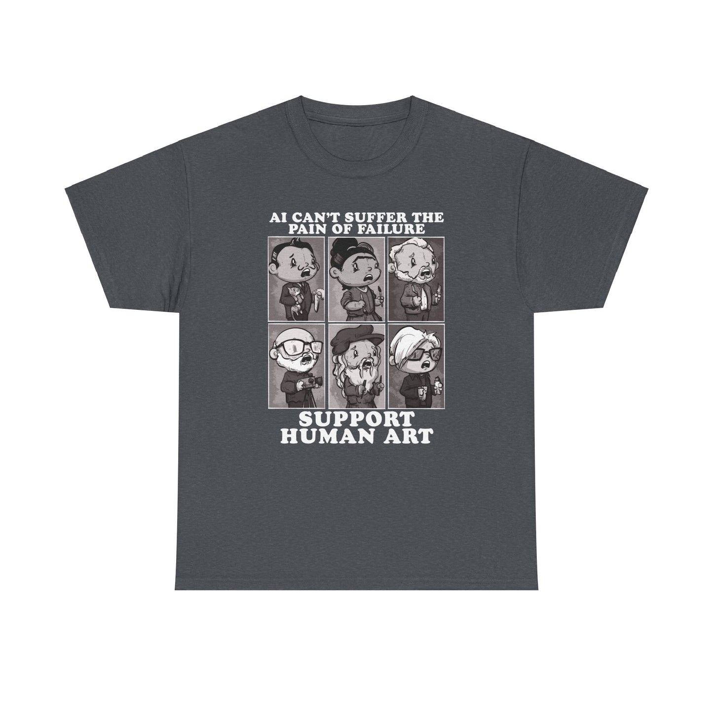 Support Human Art Unisex Heavy Cotton Tee