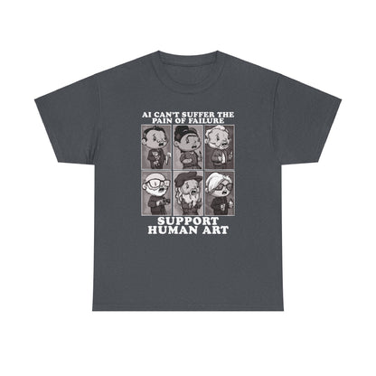 Support Human Art Unisex Heavy Cotton Tee