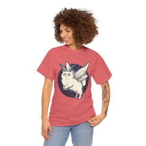 Moth Kitty Unisex Heavy Cotton Tee