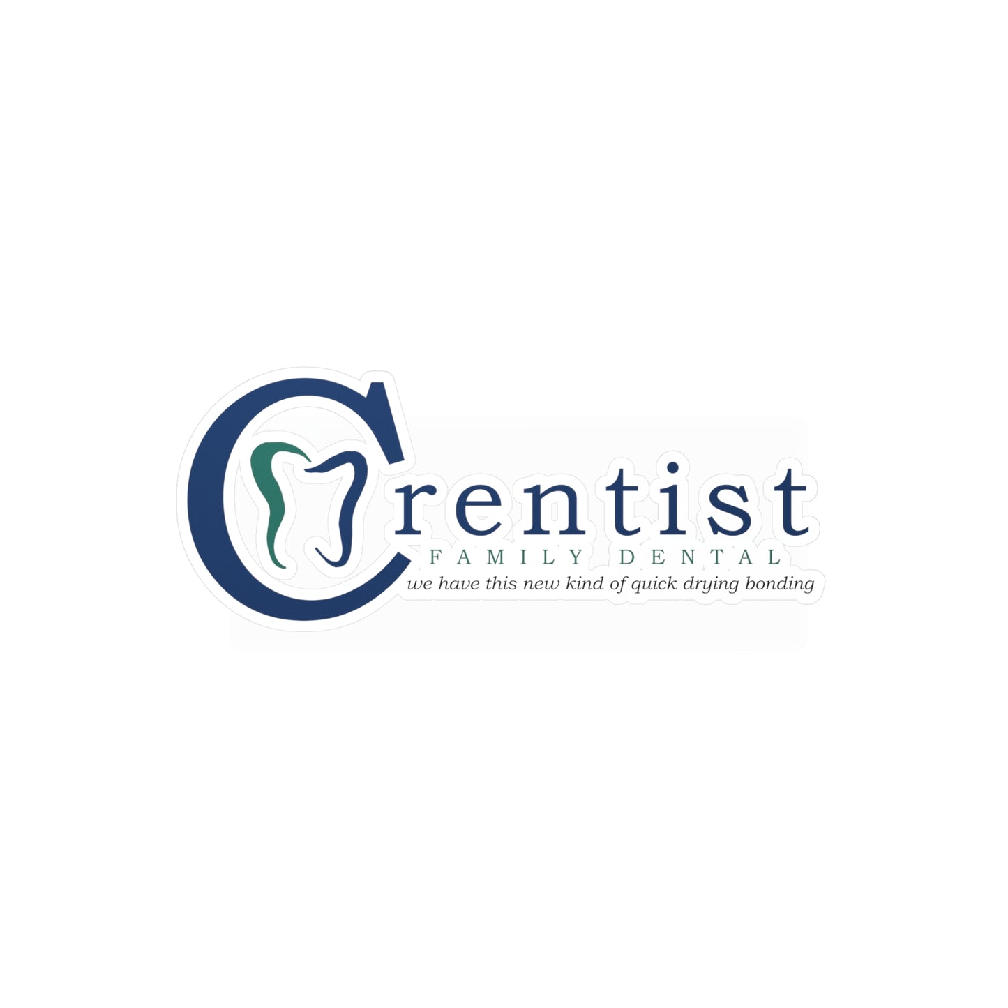 Crentist Family Dental Kiss-Cut Vinyl Decal