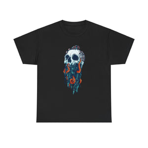 Elemental Skull Ocean Unisex Heavy Cotton Tee