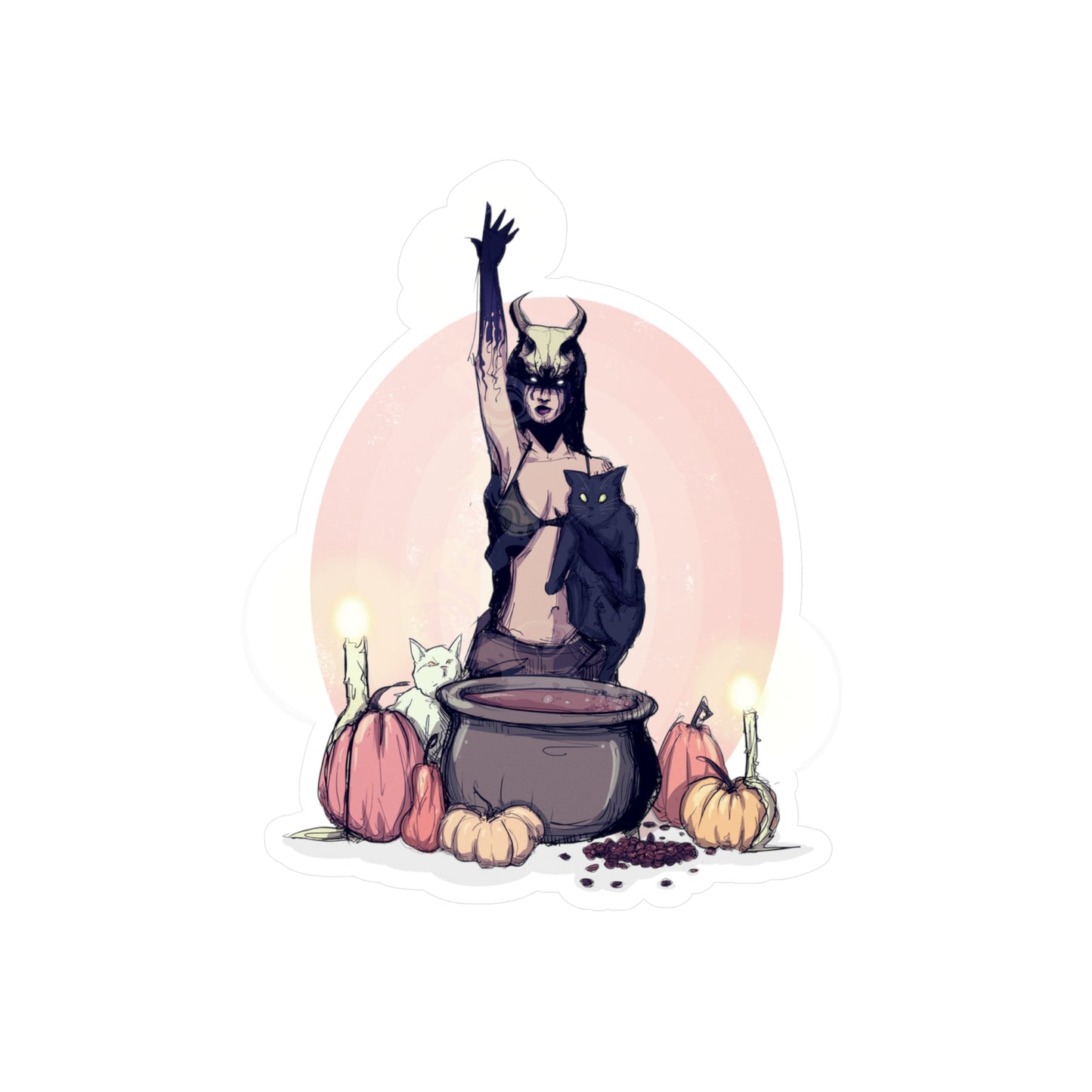 Coffee Witch Kiss-Cut Vinyl Decal