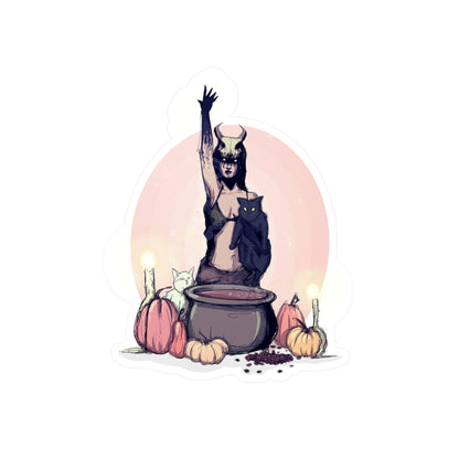 Coffee Witch Kiss-Cut Vinyl Decal