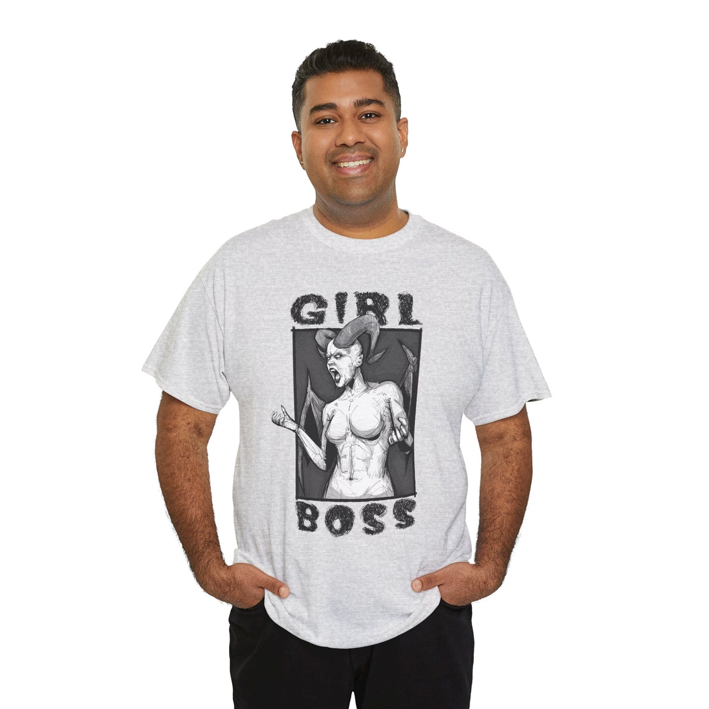 Girl Boss Unisex Heavy Cotton Tee