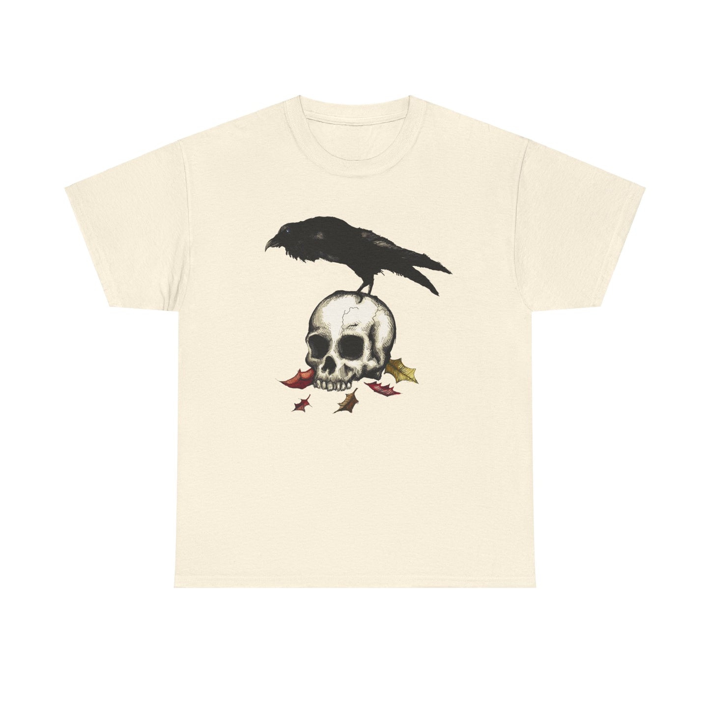 Crow Skull Unisex Heavy Cotton Tee