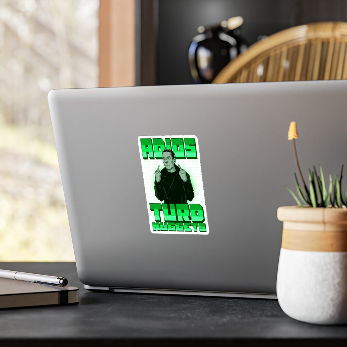 Adios Turd Nuggets Kiss-Cut Vinyl Decal