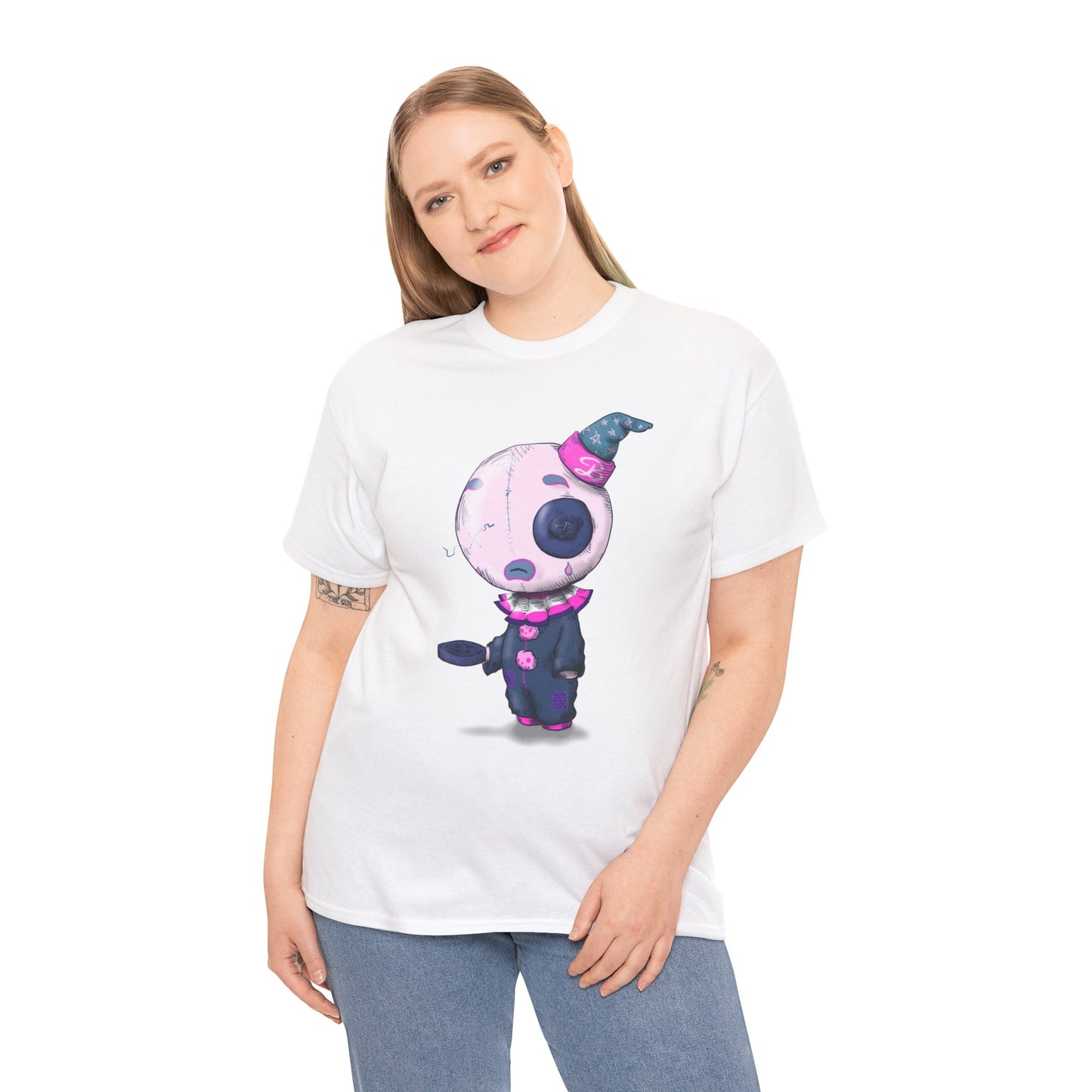 Buttons The Clown Unisex Heavy Cotton Tee