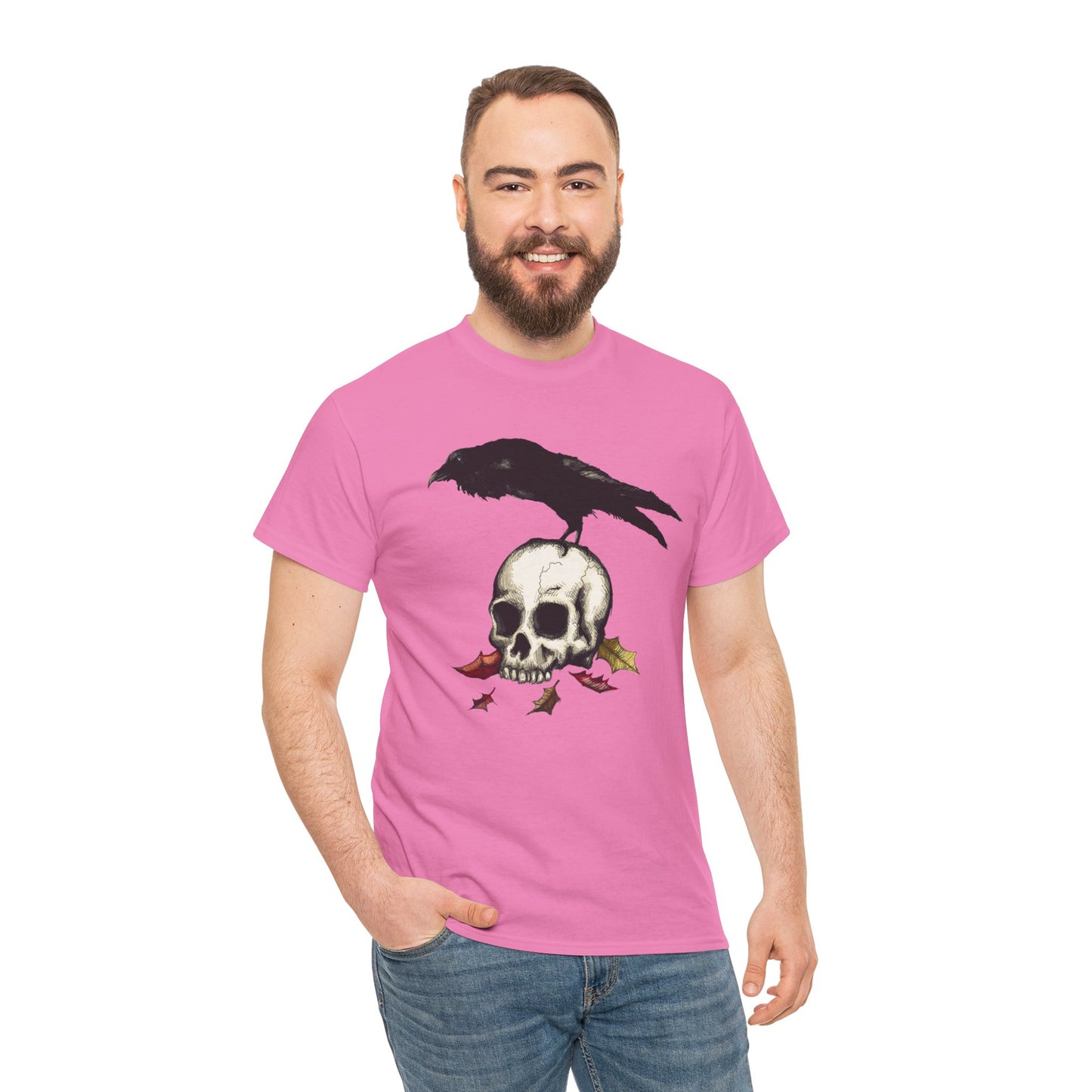 Crow Skull Unisex Heavy Cotton Tee