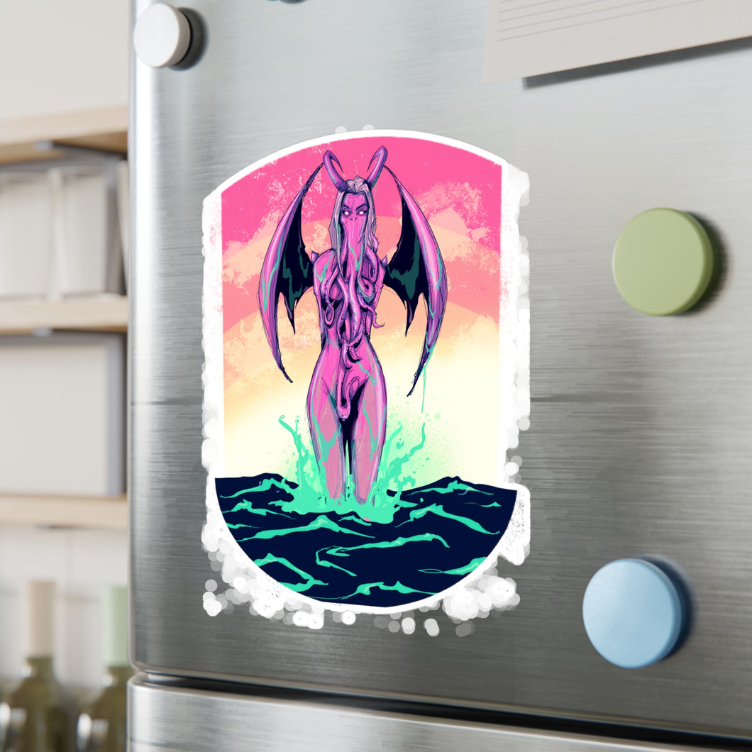 Lady Cthulhu Kiss-Cut Vinyl Decal