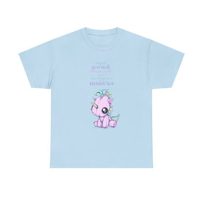 Be Yourself Unicorn Unisex Heavy Cotton Tee